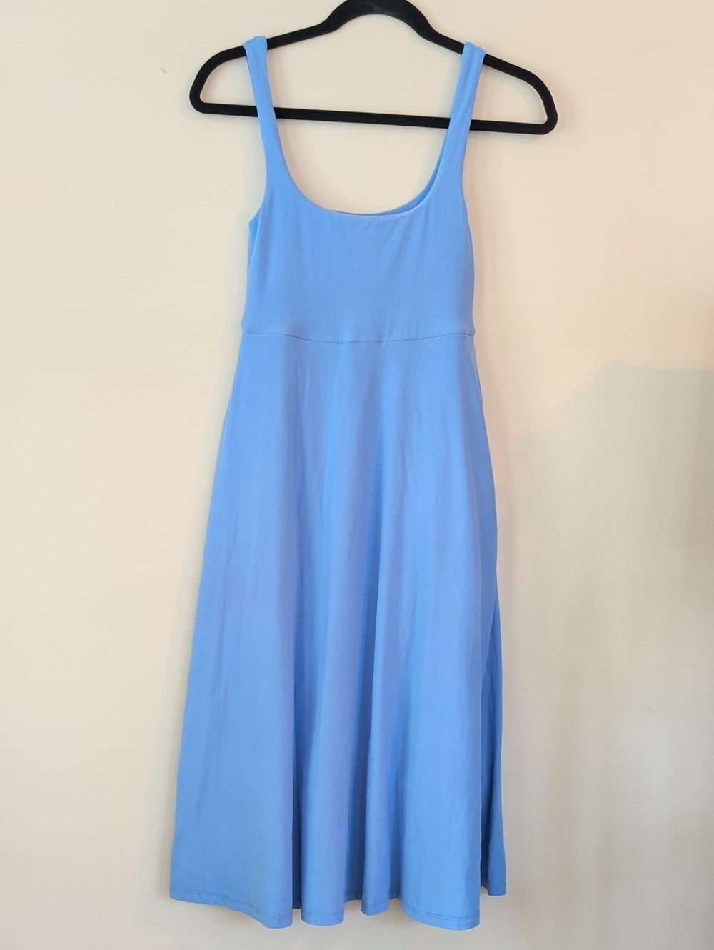 NWT Beyond Yoga Sky Blue Scoop Neck Tank Midi Dress Sz XXS